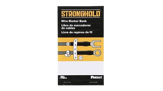 Panduit PCMB-1 Pre-Printed Wire Marker Book, Vinyl Cloth, .22 by 1.38-Inch L, 0 Thru 9 Legends Only