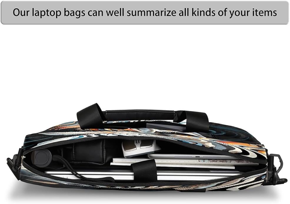 JXDXHCW Animal Zebra Laptop Bag Carrying Case 15.6 Inch Laptop Briefcase Messenger Shoulder Bag for Tablet Computer Bag for Travle Business Men Women