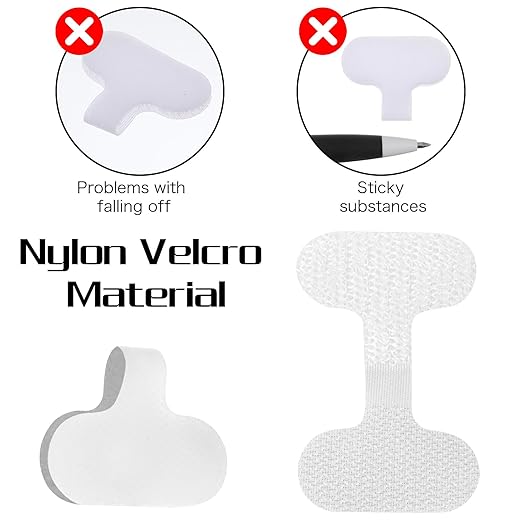 Cord Labels 40 Pack White Hook and Loop Cable Tags for Electronics, Computers, and Chargers Reusable Cable Labels Wire Tags for Easy Identification and Organization