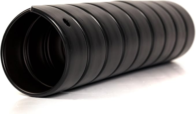 Caplugs SPSS Series – Plastic Safeplast Safe-Spirals, Spiral Wrap Hose & Cable Protector, Black HD-PE, 5.5" OD x 30' L Hydraulic & Pneumatic Hoses, Construction, Manufacturing, Auto (140C30Bk)