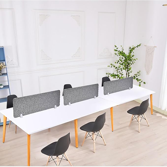 Acoustic Desk Divider Panel - Soundproof Privacy Screen for Offices & Classrooms | Noise-Reducing Partition That Increases Private Space in Homes, Libraries & Workspaces(Style 4,30x80cm)