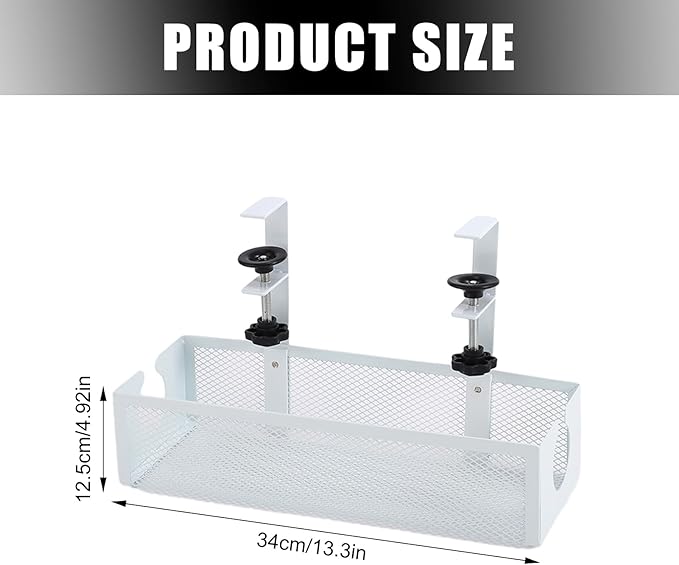 Under Desk Cable Tray,Space Saving Cord Organizer,Under The Desk Cable Management - for Family Friends Students Adults Men Women Home Indoor Office Study Kitchen