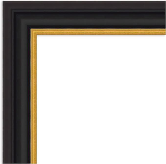 Amanti Art Black Framed Magnetic Board 22x26 Small Vision Board for use with Magnets, 100% Metal Sheet to Display Items as Office Decor or for Home Organization in mudroom, Kitchen or Kids Room