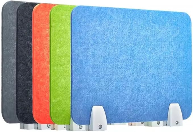 Privacy Desk Divider, Soundproof Office Partition, Panel, Noise Reduction Divider for Students, Workspace, Enhanced Focus & Productivity