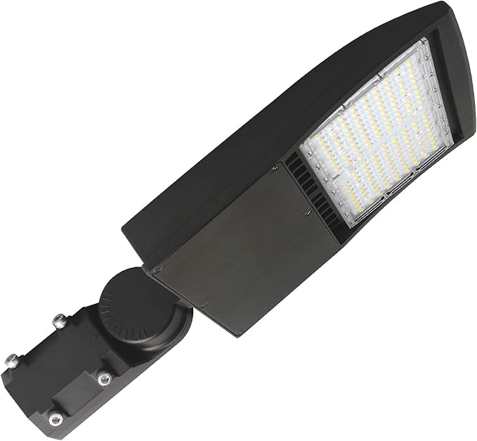 100W LED Parking Lot Area Lights, Dimmable LED Shoebox Lights, 20KV Surge Protector Built-in 13500LM 600W Equiv. Outdoor Commercial Area Road Lamps, DLC UL Approved 5000K Daylight 100-277VAC