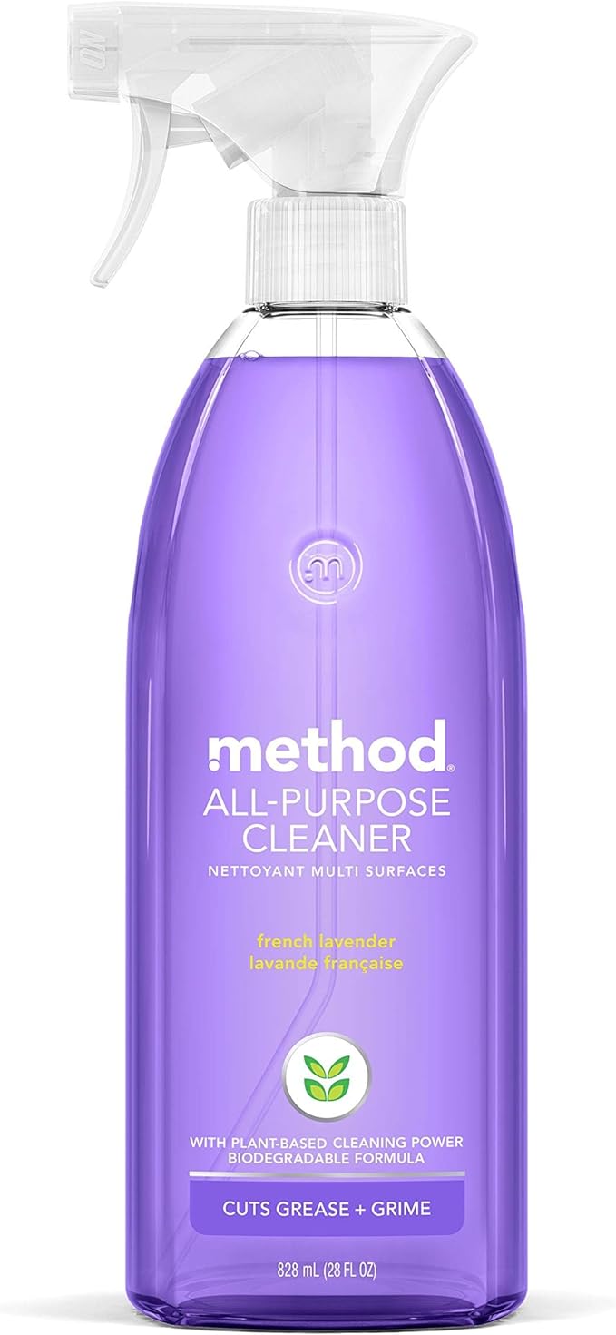 Method All-Purpose Cleaner Spray, French Lavender, Perfect for Most Counters, Tiles and More, 28 Fl Oz, (Pack of 1)