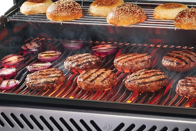 Napoleon Rogue PRO 625 Natural Gas Grill with Infrared Side Burner, Stainless Steel, Durable 6-Burner BBQ