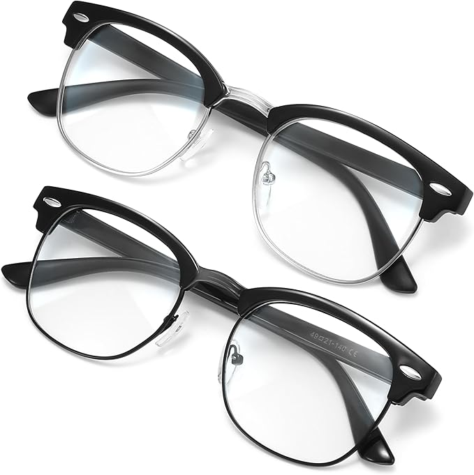 racico Computer Blue Light Blocking Glasses Blue Light Glasses Men Women, Anti Blu-Ray Gaming Glasses Lenses
