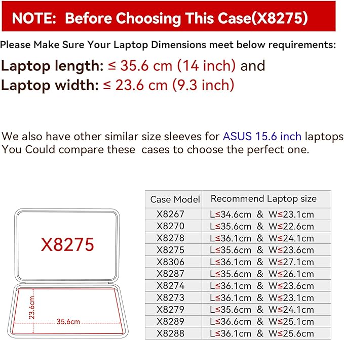 Smatree Hard EVA Protective Sleeve Case Compatible for 15.6 inch ASUS E510, for 15.6 inch ASUS Vivobook Pro 15 OLED K6502 Laptop, Anti-Shock and Waterproof Bag (X8275)