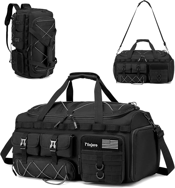 Gym Bag for Men Woman Large 3 in 1 Duffle Bag Sports Bags Tactical Military with Shoes Compartment