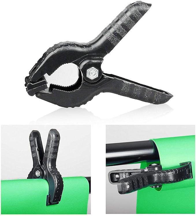 SLOW DOLPHIN Photo Video Studio 10 x12ft 100% Cotton Muslin Chromakey Green Screen Backdrop with 10 x 10ft Stand Photography Background Support System Kit Clamp, Carry Bag