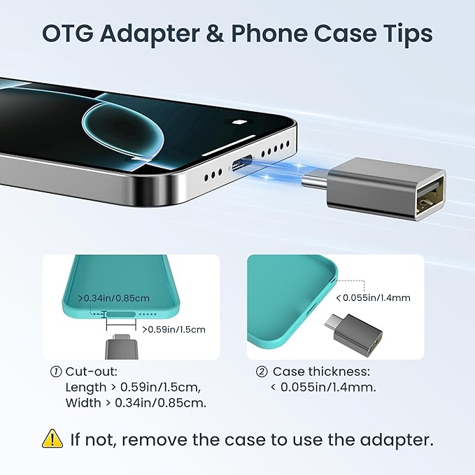 Elebase Samgsung S25 USB to USBC Adapter with Type C OTG Adaptor 4P,USBA Male to C Female Converter for Galaxy S24 S23 Plus Ultra FE,Z Fold Flip 7 6,Galaxy Tab S10 S9,Google Pixel 9 8,AirPods 4