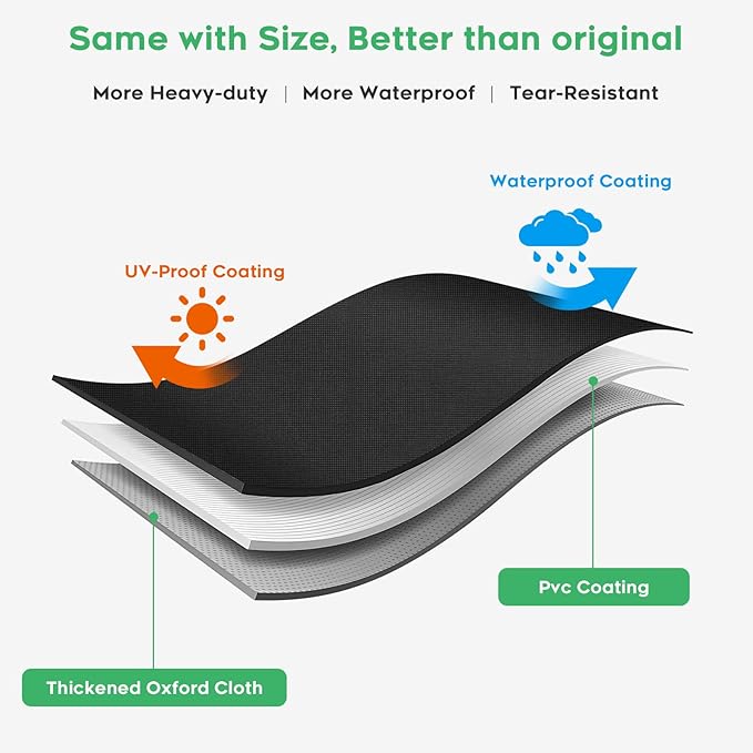 EZ-DONGTENG Heavy-Duty 600D Grill Cover fit for Weber Slate 36" Flat Top Griddle Grill，3400120 Weber Slate 36" Griddle Outdoor Waterproof Griddle Cover