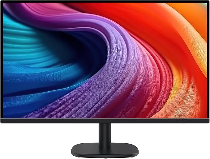 Amazon Basics 27 inch Monitor, FHD 1080P, Max 100Hz, VESA Compatible, Built-in Speakers, Black
