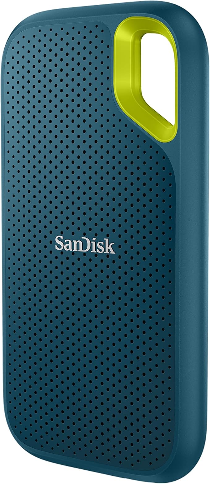 SanDisk 2TB Extreme Portable SSD - Up to 1050MB/s, USB-C, USB 3.2 Gen 2, IP65 Water and dust Resistance, Updated Firmware, Monterey - External Solid State Drive - SDSSDE61-2T00-G25M