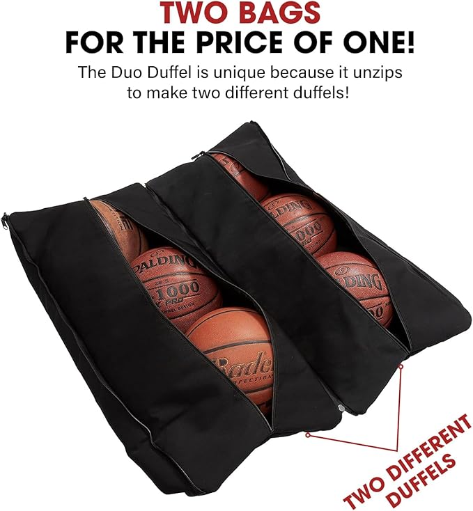 Bag – Convertible 2-in-1 Gym and Travel Bag with Dual Large Pockets, Adjustable Center Gap, Water Repellent Polyester, Perfect for Sports, Fitness, and Weekend Trips (Small Size)