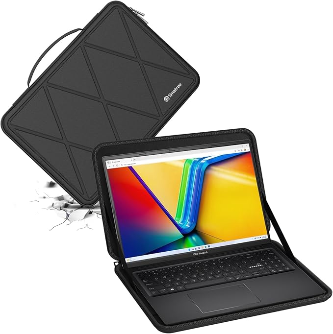 Smatree Hard EVA Protective Sleeve Compatible for 15.6 inch Vivobook S 15 Q5507 Copilot+PC, Zenbook 15 OLED UM3504, HP Envy X360, HP Pavilion x360 Convertible-15-er1000 Case (X8270T)