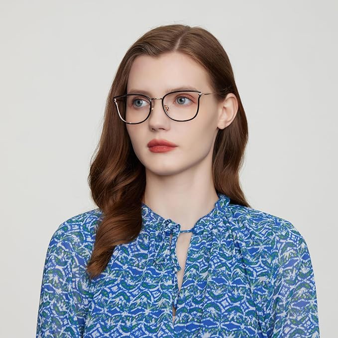 GUDVUE Blue Light Glasses, Computer/Gaming/TV/Phones Glasses for women, Anti Glare/UV400/Eye Strain