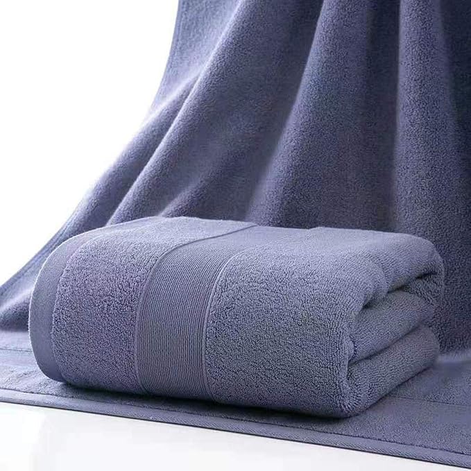 2 Pack Hand Towels for Bathroom- (14 x 30 Inch) 100% Cotton Hand Towel, Highly Absorbent and Quick Dry Face Washcloth, Home Soft Premium Towel for Hotel, Bath, Kitchen and Spa, Set of 2 (Blue)