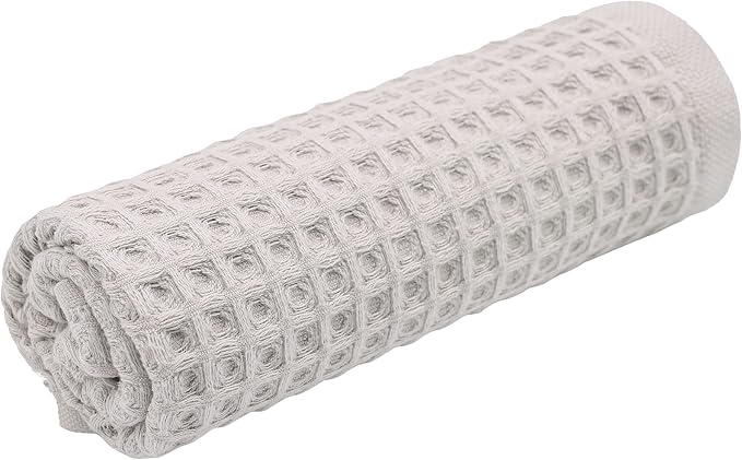 sea me at home Waffle Bath Sheet 100% Turkish Cotton - Large Bath Towel (34x67 Inches) Luxurious Spa Towel for Bath, Beach, or Pool Time