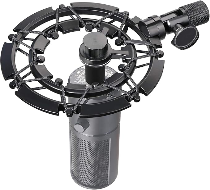 Razer Seiren X Shock Mount Reduces Vibration Noise Matching Mic Boom Arm Stand Compatible for Razer Seiren X Mic by YOUSHARES