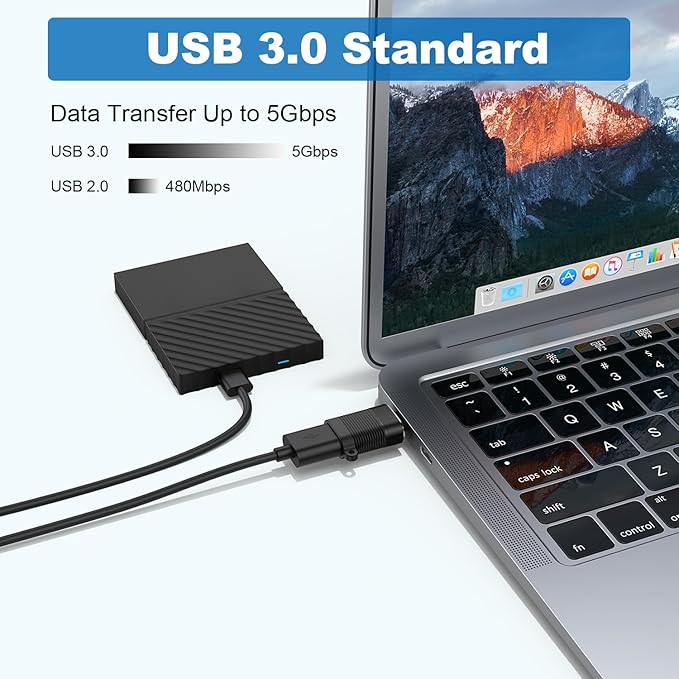 AreMe USB C Adapter (6 Pack), Micro USB Male to USB C Female Adapter, USB 3.0 to Type C Converter Connector (Black)