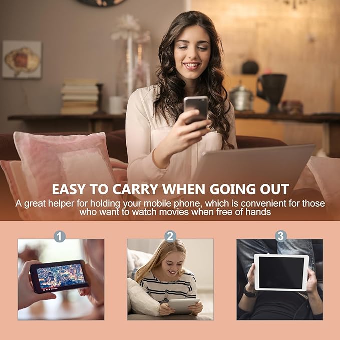WOFASHPURET Adjustable Foldable Tablet Stand for Desk Portable Aluminum Alloy Tablet Holder Compatible with Ipad and Multi-Angle Desktop Bracket in Space Gray