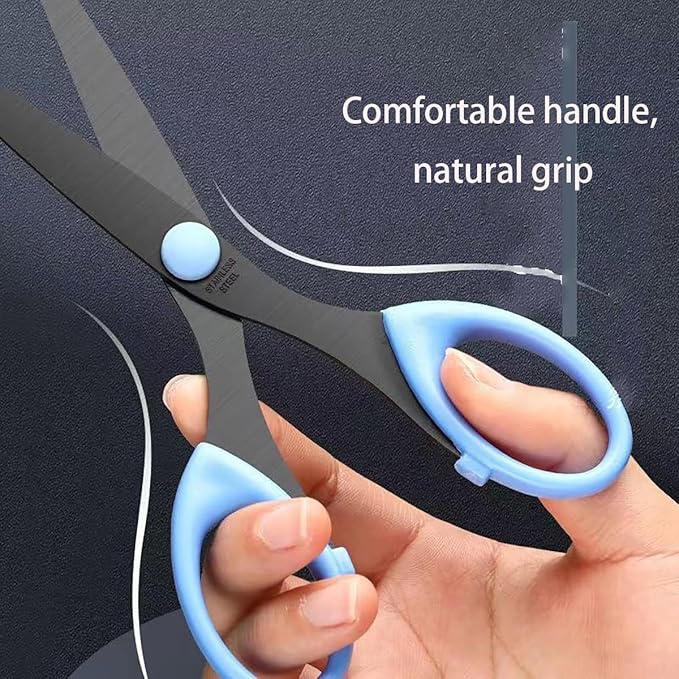 3 Pack 6.5" Multi-Purpose Scissors, Arts and Crafts Scissors,for Office, Home, School and Sewing (Multi Colour)