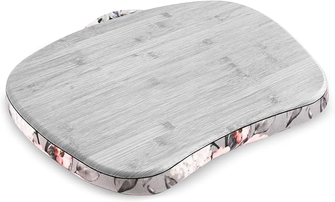 Jasenna Lap Laptop Desk - Portable Lap Desk with Pillow Cushion, Fits up to 15.6 inch Laptop for Home Office Students Use as Computer Laptop Stand, Book Tablet(1-Light Grey)