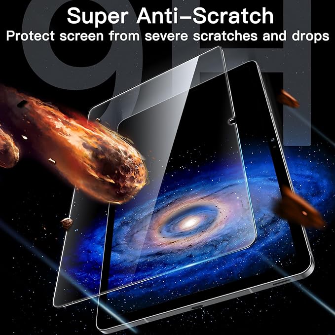 JETech Screen Protector for Samsung Galaxy Tab S10 FE Plus/S10 FE+ 2025 (13.1 Inch), with Easy Installation Frame, 9H Tempered Glass Film, HD Clear, 2-Pack