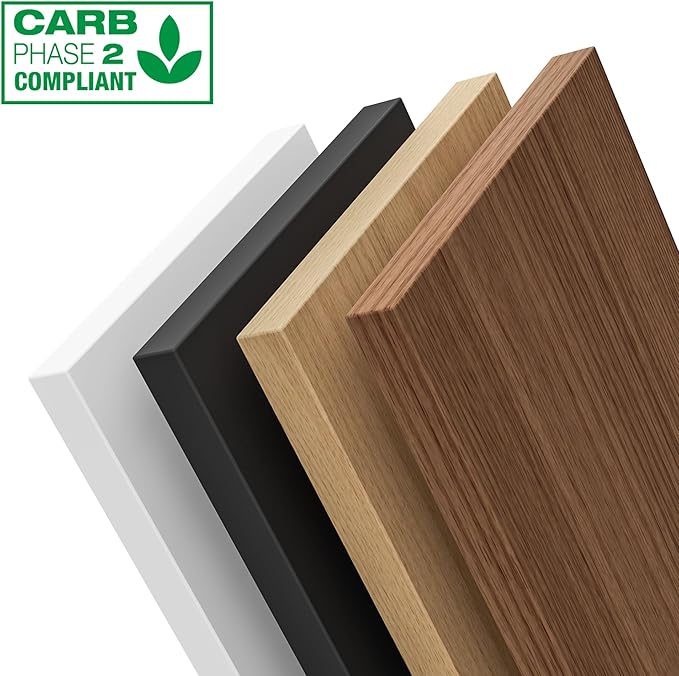 Oak Bookshelf, Wood Bookcase with 3 Tier Open Shelves, 10-Cube Minimalist Storage Shelf for Living Room, Bedroom, 55.1" W x 42.5" H