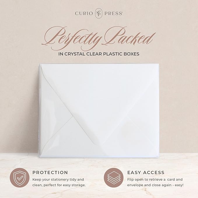 Personalized Logo Stationery, Your Brand, Your Style, Customized Business Cards Business Correspondence, Professional Note Cards & Envelopes, 4.25 x 5.5 or 5x7 inches Card Set - Your Logo FOLDED Cards