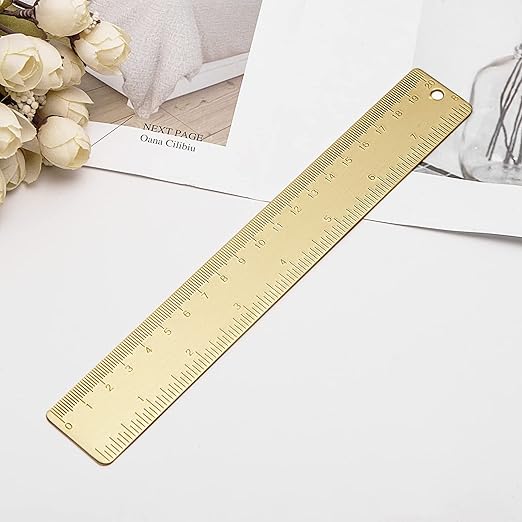 8 Inch Metal Rulers Straight Ruler Office School Students Stationery