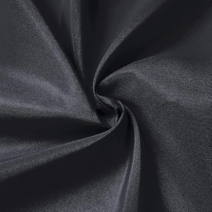 GFCC Black Backdrop Curtain - Polyester 6FT x 10FT for Wedding Party Banquet Fabric Backdrop