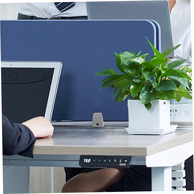 Angoily 2pcs Versatile Desk Bezel Clip Desk Soundproof Baffle Desktop Partition Sneeze Guard Clip Privacy Panel Bracket Fixed Screen