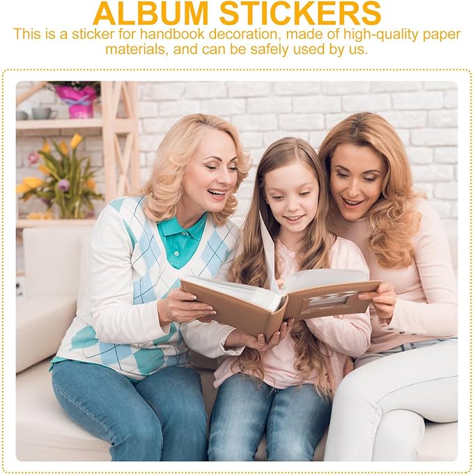 Healvian 4pcs Floral Scrapbook Stickers Set for DIY Journaling and Album Decoration, Creative Flower Stationery Patches for Crafting and Scrapbooking Enthusiasts