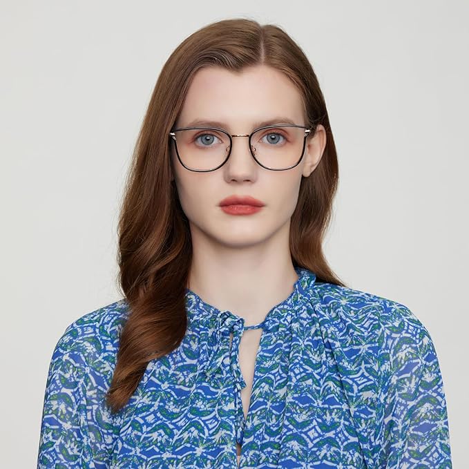GUDVUE Blue Light Glasses, Computer/Gaming/TV/Phones Glasses for women, Anti Glare/UV400/Eye Strain