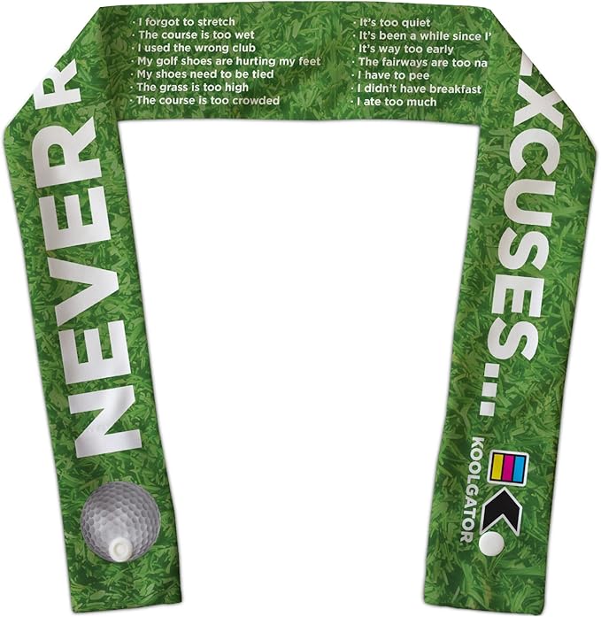 KOOLGATOR Evaporative Cooling Neck Wrap – Reusable Neck Cooler with Long Lasting Relief During Hot Weather Activities, Sports, & Outdoor Work, Golf Excuses, 3 Pack