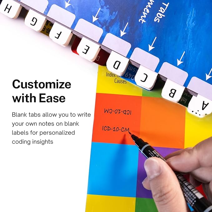 Index Tabs for ICD-10-CM 2026 The Complete Official Codebook - Navigate with Precision in Your Code Book