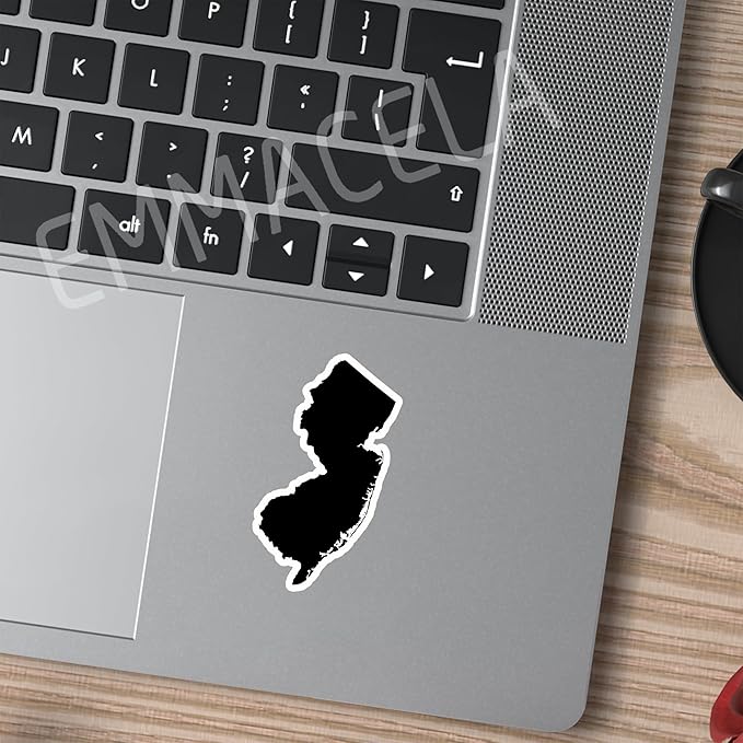 (3PCS) New Jersey State Map Stickers, US State Stickers - Waterproof Vinyl Decals for Tumblers, Water Bottles, Laptops, Books, Scrapbooks, Great for New Jersey Lovers 3 x 1.7 Inch