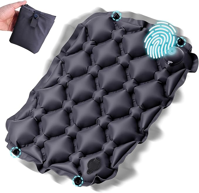 Sekey Pump Up Inflatable Seat Cushion, Portable & Lightweight Airplane Seat Cushion, for Long Flights Stadium Camping Office Travel