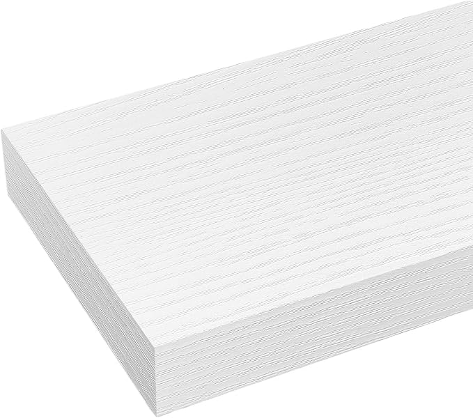 White Floating Shelves for Wall Set of 3, 11.8 Inch Small Wall Shelves for Bathroom Over Toilet, Kitchen & Bedroom Storage, Wall Mounted Shelf Set for Decor, Books & Toiletries