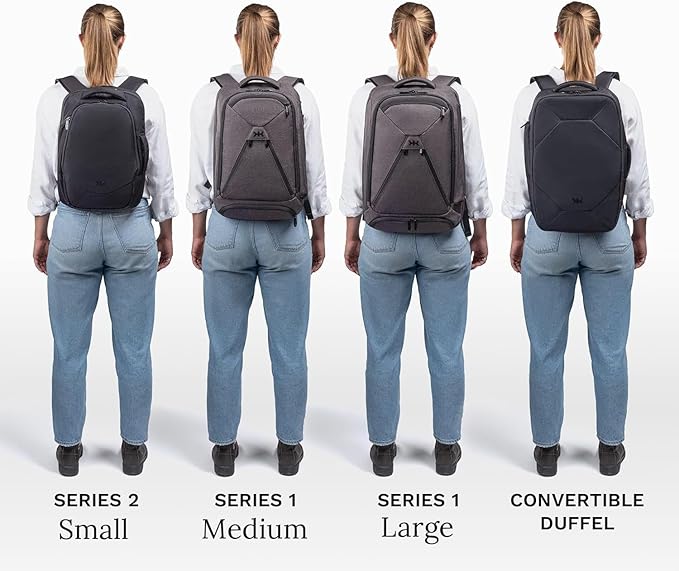 Knack Series 1 Laptop Backpack Fits up to 17 Inch - Knack Bags Carry-On Backpack, TSA Approved, Expandable Travel Backpacks With 4 Day Outfit Capacity (Savile Gray, Large)