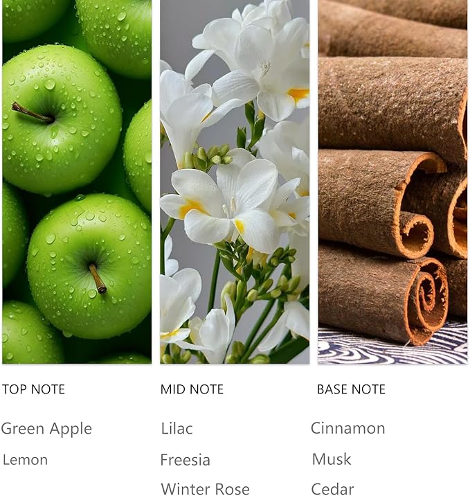 Tuqila Essential Scent Oil Cinnamon pples 20ML Sampler Waterless Diffuser Oil for Cold Air Diffusers, Luxury Home Fragrance Oils, Aromatherapy Oils for Spa, Office, Long-Lasting Refill