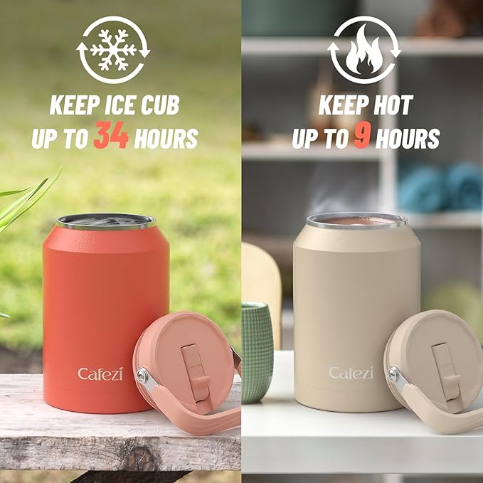 64 oz Insulated Water Bottle with Flip Straw, Vacuum Insulated Stainless Steel Jug with Top Handle, Leak-Proof Lid, Sweat-Free, Wide Mouth, Keeps Ice Cold up to 34 Hours