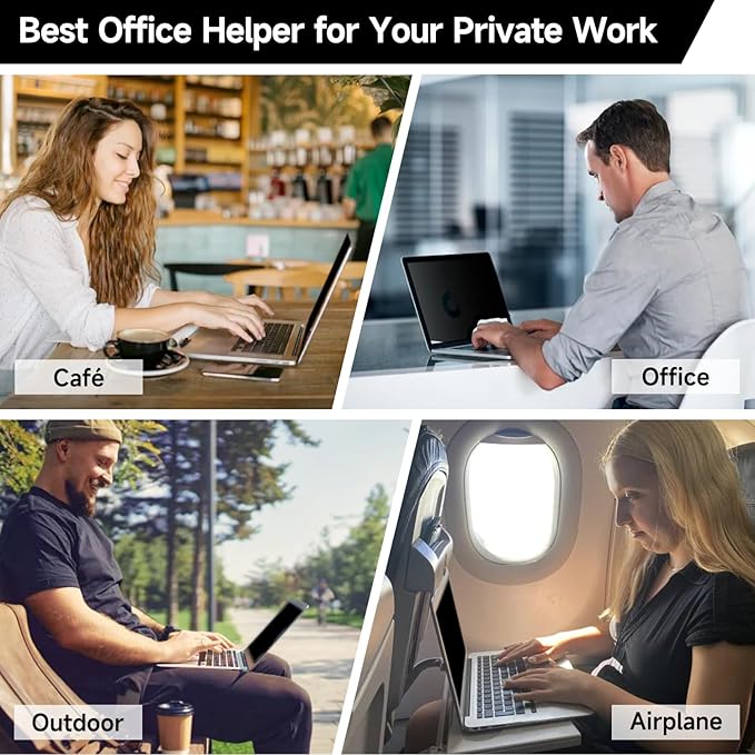 ANTOGOO V 17 Inch 1920x1200 Laptop Privacy Screen (367 * 229mm), Anti Blue Light Glare & Anti Scratch Computer Privacy Shield, Not for 17.3" with 1920x1080 Resolution Laptop