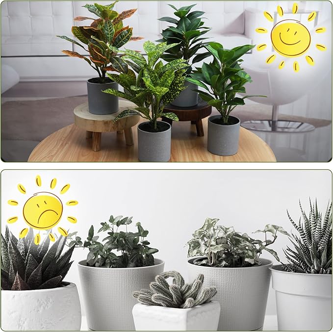 iPreference 4 Pack Mini Potted Fake Plants Artificial Lavender and Campanula Plants for Home Office Desk Room Decoration