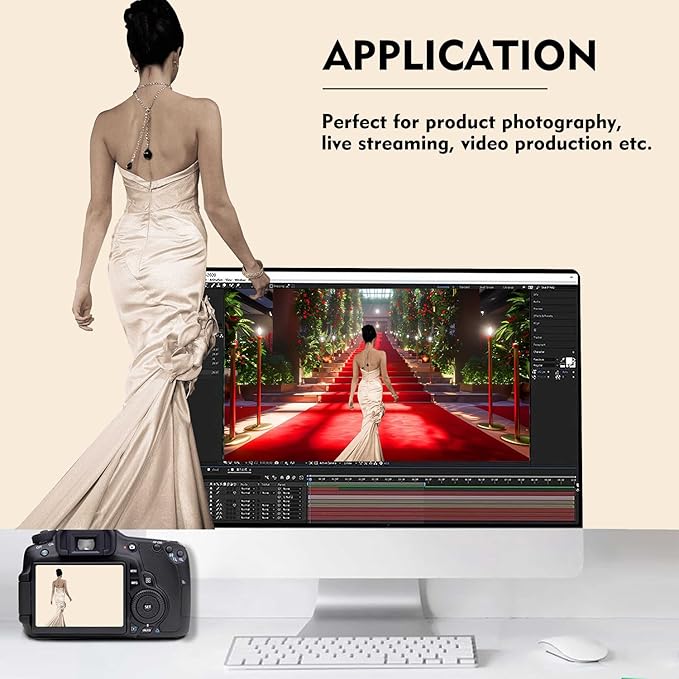 Cream Photography Backdrop for Photoshoot, Photo Backdrop Curtain, Perfect Cream Backdrops for Party Portrait Photoshoots Video Studio 5FTx7FT