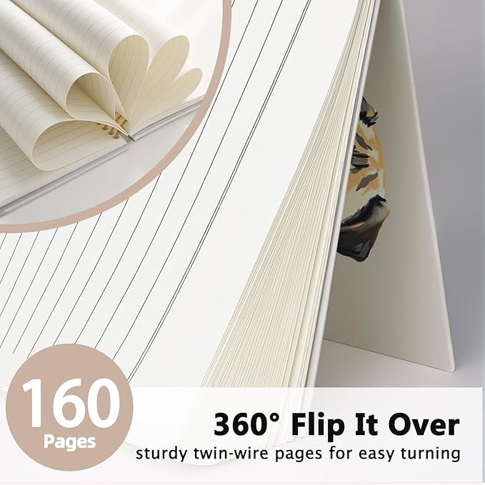 LIANGW Funny Pug Notebook Journal Gifts for Women & Men, Gifts for Pug Lovers Notebooks for Women, Funny Human Resources Gifts Journal for Coworkers, Hardcover Spiral Notebook 5.5x8.3 Inch