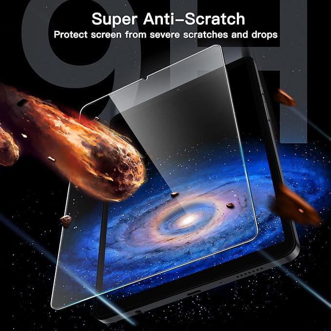 JETech Screen Protector for Samsung Galaxy Tab A11 / Tab A9 8.7-Inch 2025/2023 with Easy Installation Frame, Tempered Glass Film, HD Clear, 2-Pack